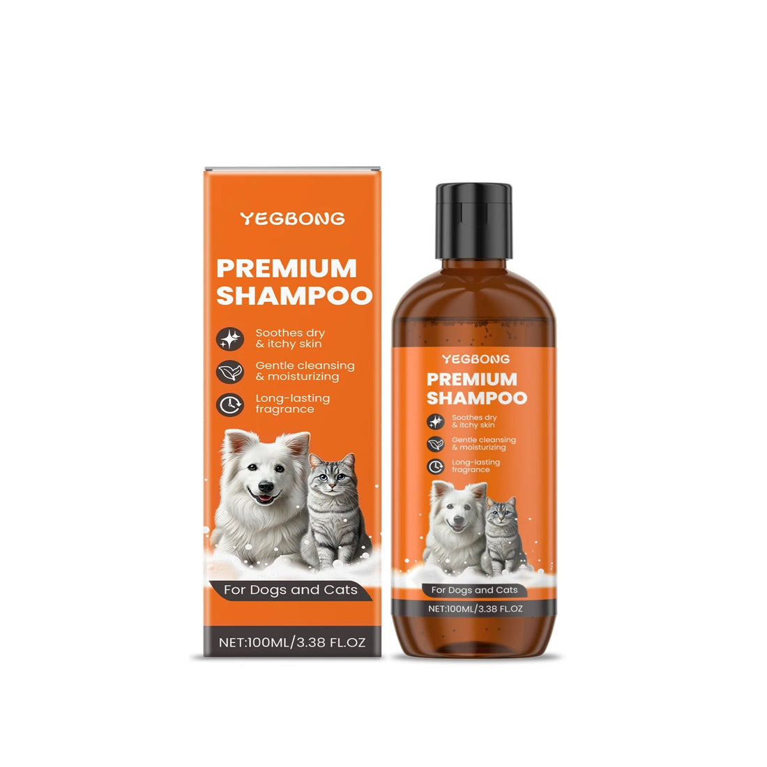 Pet Long-Lasting Odor Removal Shampoo Cleans Pet Hair Odor Fluffy Removes Fleas Flying Insects Prevent Itching Softening Shampoo