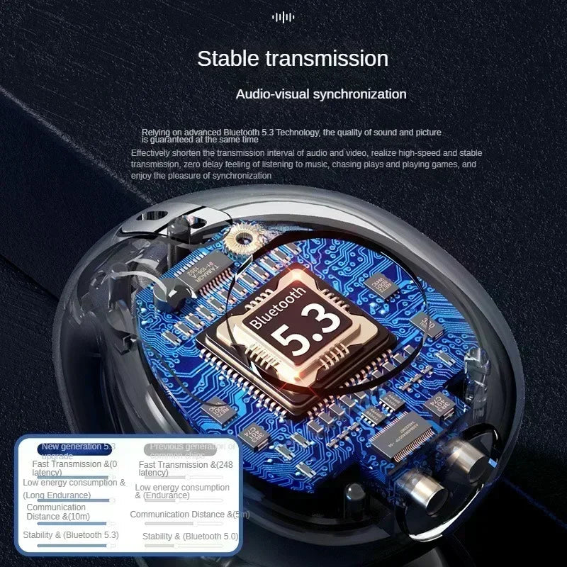 T75 Bluetooth headset 5.3 wireless bone conduction headset