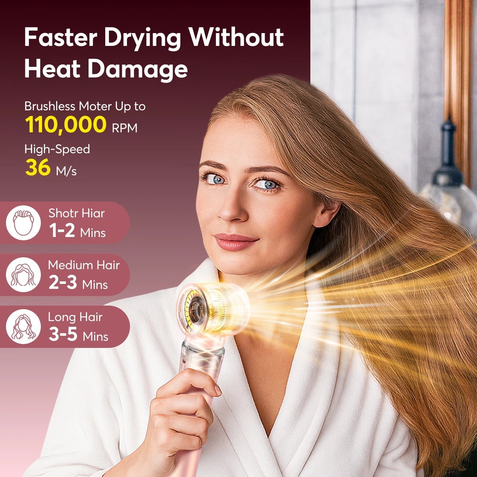 5 in 1 Hot Air Styler Wrap with Travel Bag-
