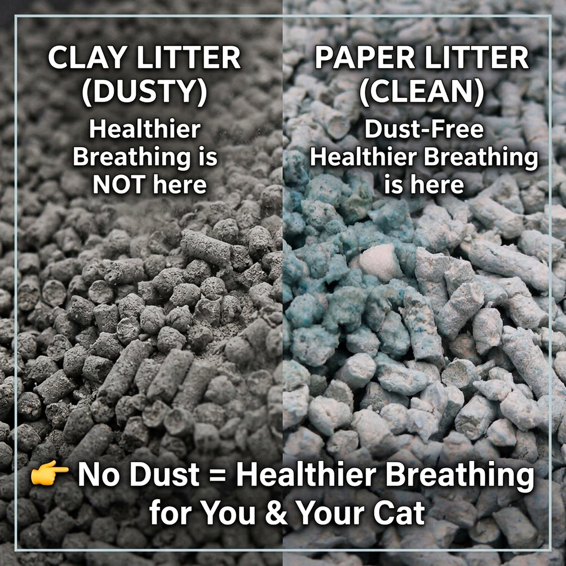 Eco-Friendly Lightweight Paper Cat Litter – Flushable, Clumping & Easy Disposal Incinerable Pet Sand for Cats