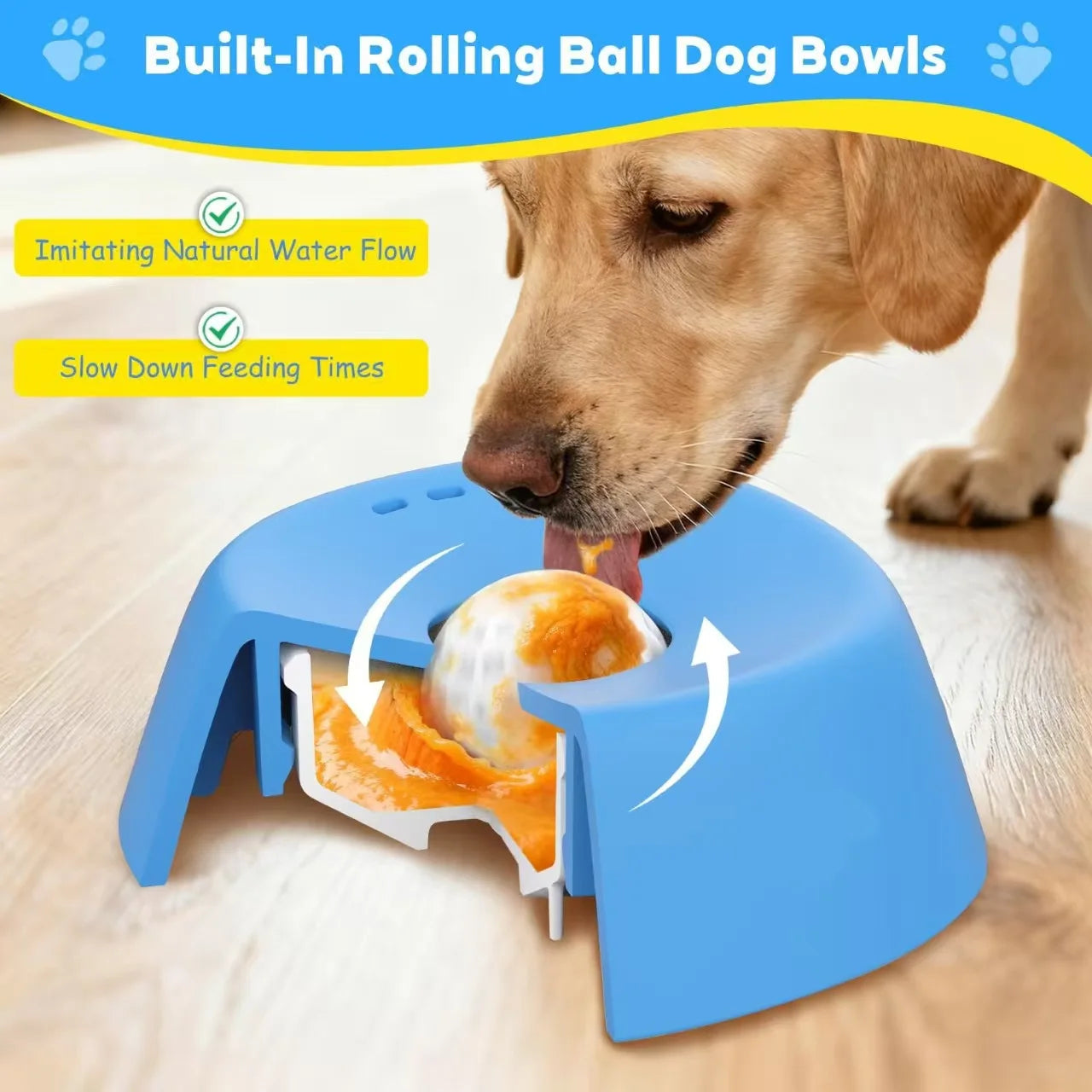Slow Feeder Dog Bowls