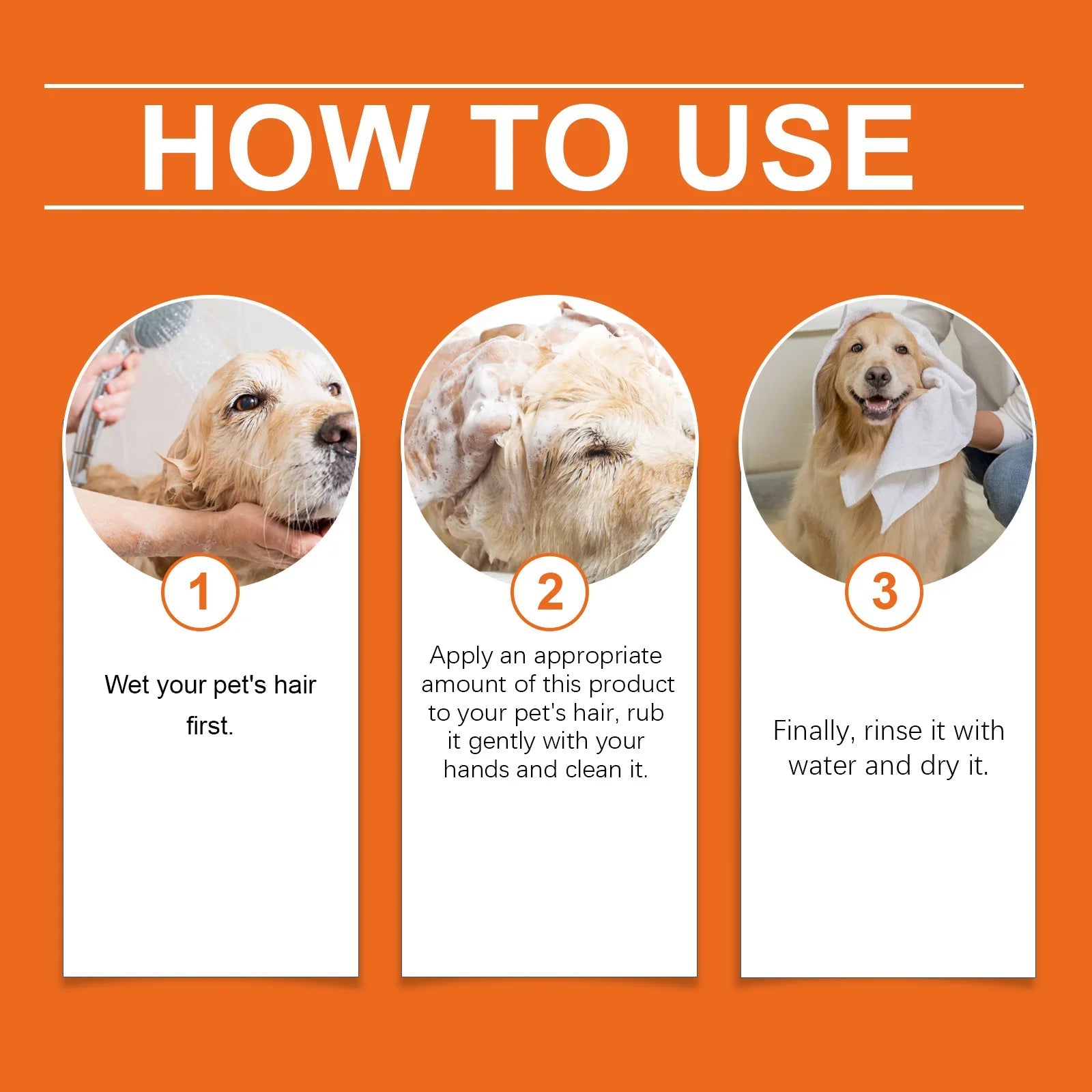 Pet Long-Lasting Odor Removal Shampoo Cleans Pet Hair Odor Fluffy Removes Fleas Flying Insects Prevent Itching Softening Shampoo