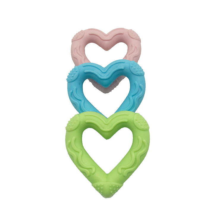 Eco-friendly Heart Shaped Organic Strong Soft Durable Rubber Chew Tpr Pet Dog Toy