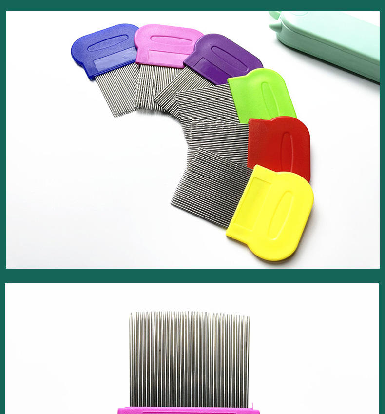Lice Comb Stainless Steel Pet Dog Flea Grooming Cleaning Hair Comb