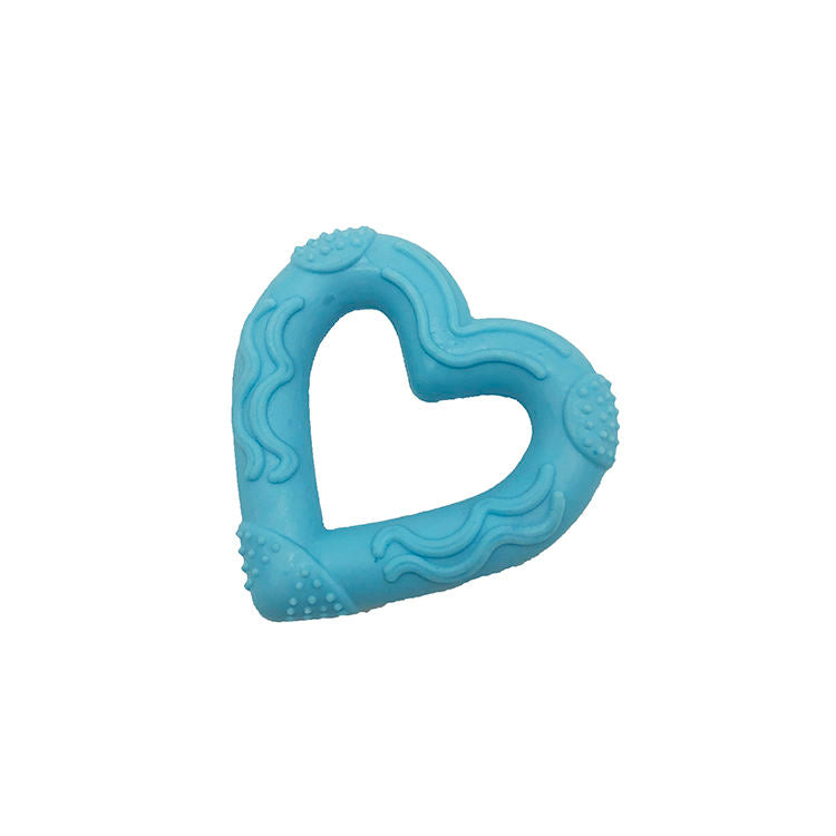 Eco-friendly Heart Shaped Organic Strong Soft Durable Rubber Chew Tpr Pet Dog Toy