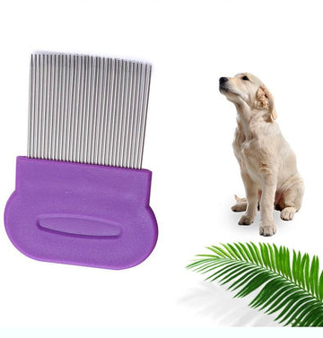 Lice Comb Stainless Steel Pet Dog Flea Grooming Cleaning Hair Comb