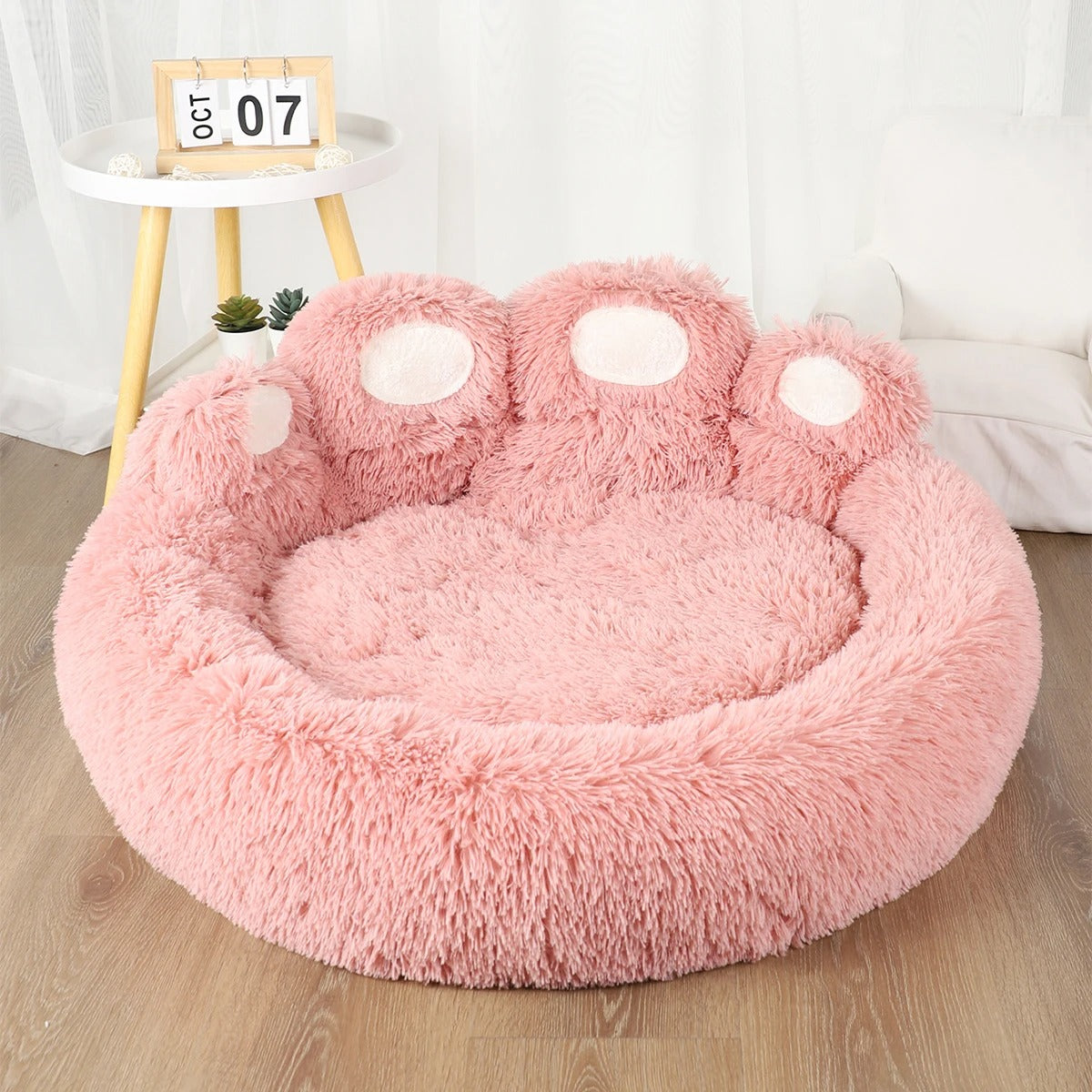 Fluffy Dog Bed Winter Warm Large Pet Products Small Sofa Baskets Pets Kennel Mat