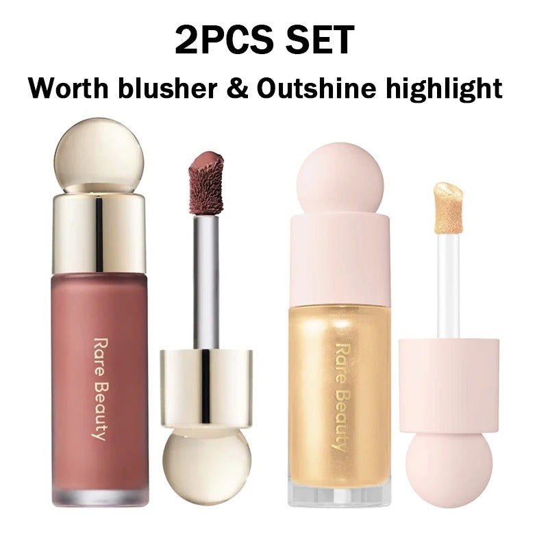 Rare Beauty Powder Highlighter Blush Water Light Shimmer Waterproof Long Last Face Illuminator