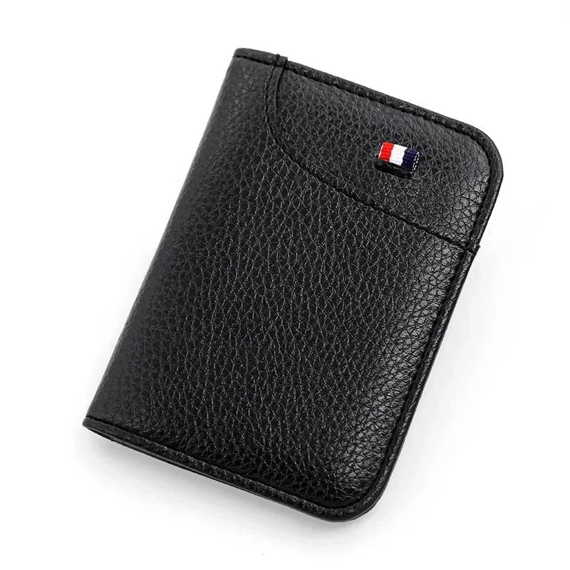 Men's Wallet Leather Billfold Slim Hipster Cowhide Credit Card/ID Holders Inserts Coin Purses