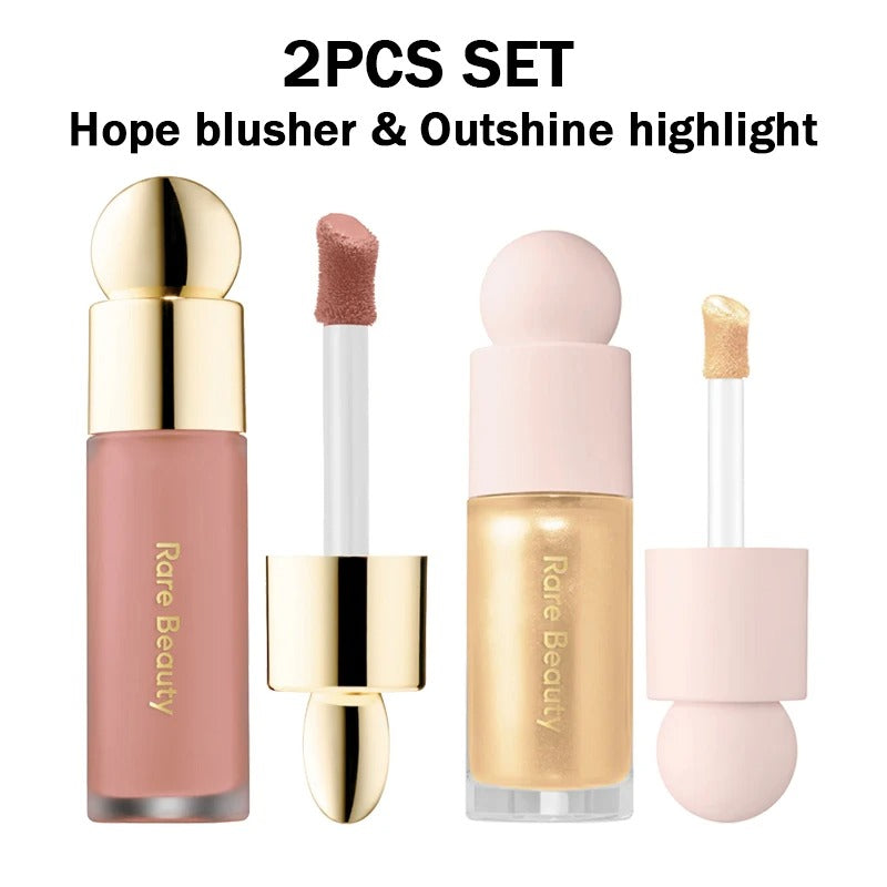 Rare Beauty Powder Highlighter Blush Water Light Shimmer Waterproof Long Last Face Illuminator