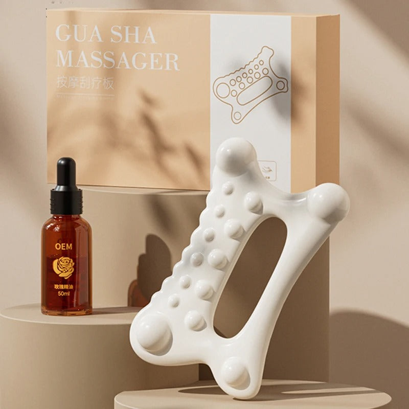 New Facial Maintenance Gua Sha Massage Board Resinous Static Free Portable Full Body Scraping