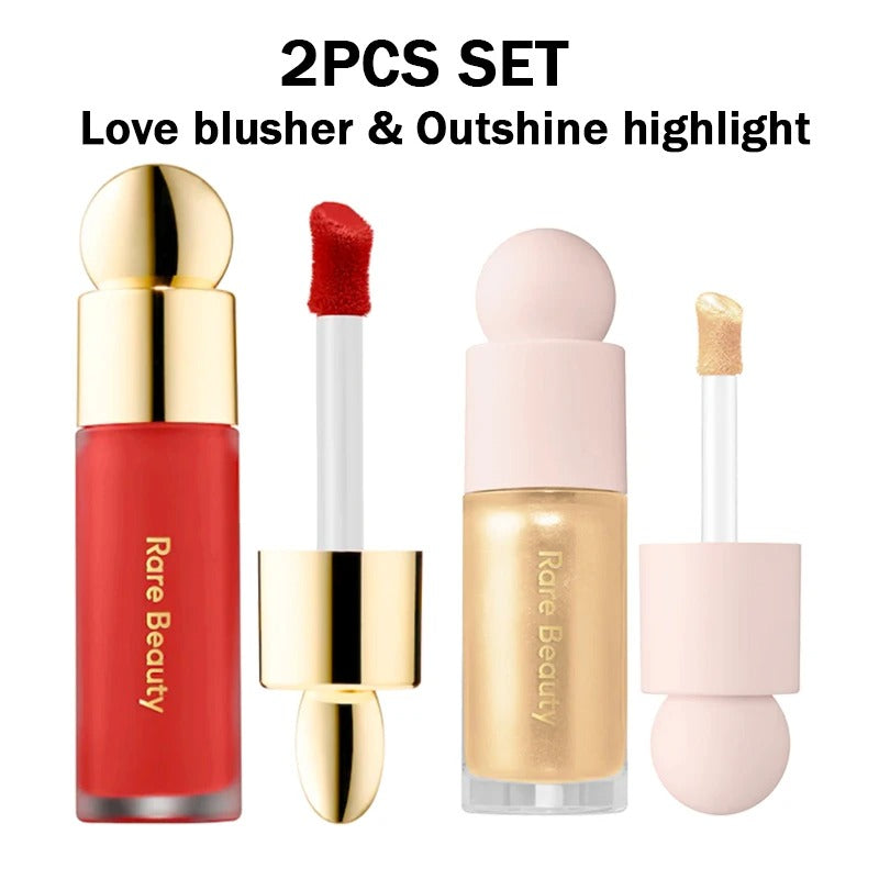 Rare Beauty Powder Highlighter Blush Water Light Shimmer Waterproof Long Last Face Illuminator