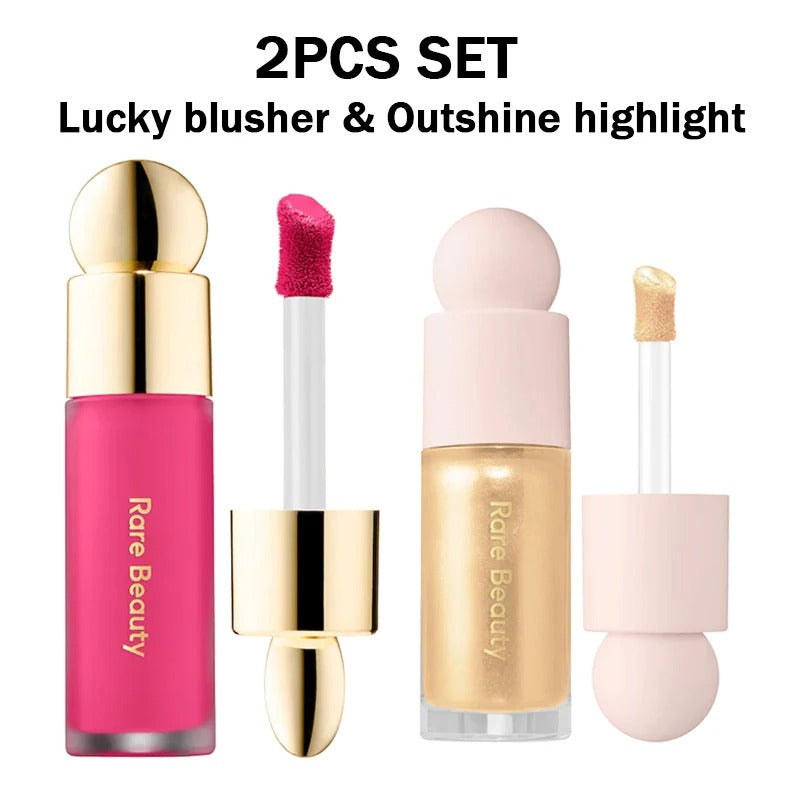 Rare Beauty Powder Highlighter Blush Water Light Shimmer Waterproof Long Last Face Illuminator