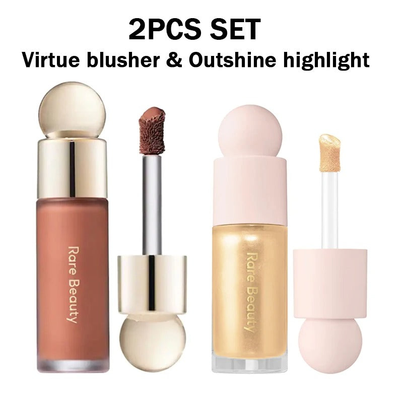 Rare Beauty Powder Highlighter Blush Water Light Shimmer Waterproof Long Last Face Illuminator