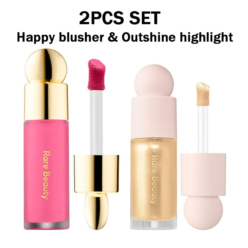 Rare Beauty Powder Highlighter Blush Water Light Shimmer Waterproof Long Last Face Illuminator