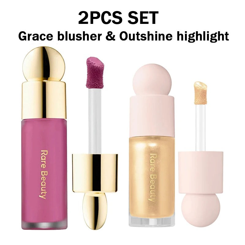 Rare Beauty Powder Highlighter Blush Water Light Shimmer Waterproof Long Last Face Illuminator