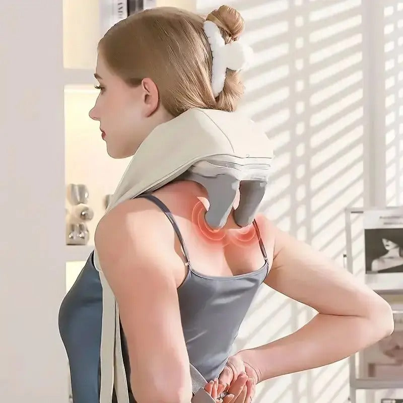 Neck Massager with low Heat Back Shoulder Massager Area Coverage Bionic kneading