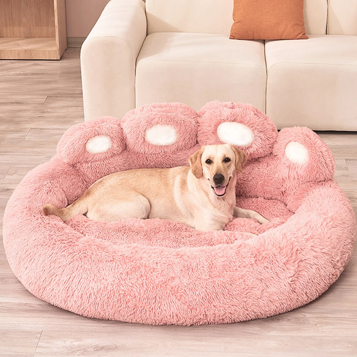 Fluffy Dog Bed Winter Warm Large Pet Products Small Sofa Baskets Pets Kennel Mat