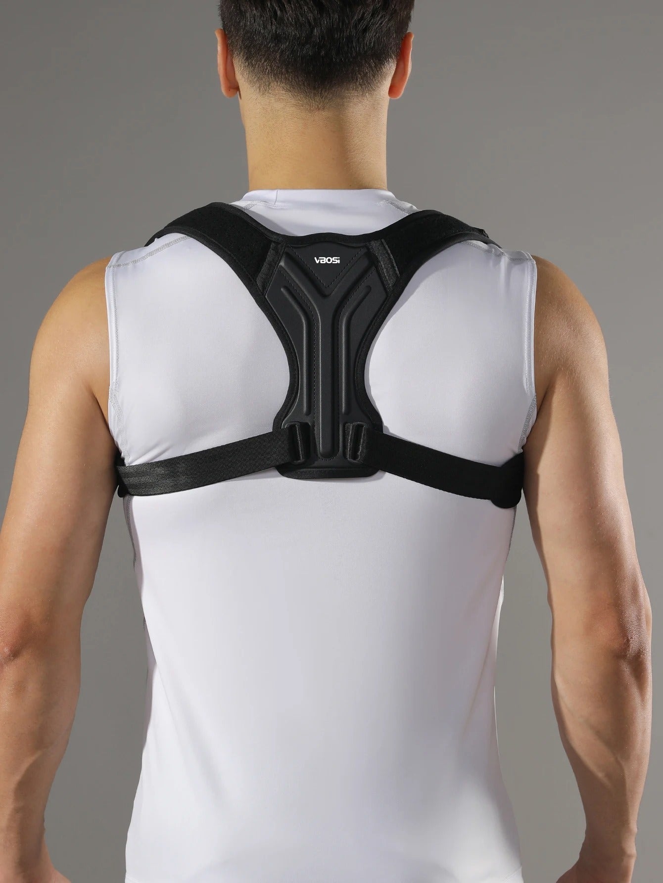 Adjustable Upper Back Support Sporty Shoulder Belt Posture Corrector for Women Men