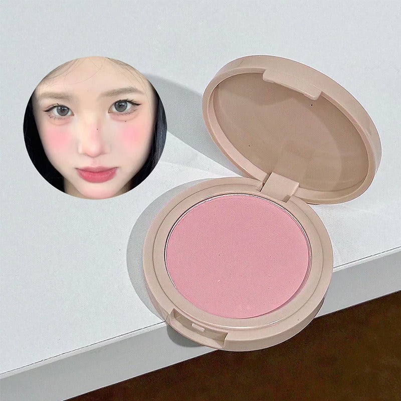 QIBEST 4 Colors Double Head Lip Glaze,Pressed Powder,Blush,Eyeshadow, Eyebrow