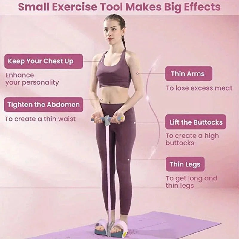Foot Pedal Resistance Band for Home Yoga & Fitness Full Body Slimming Waist Leg Arm