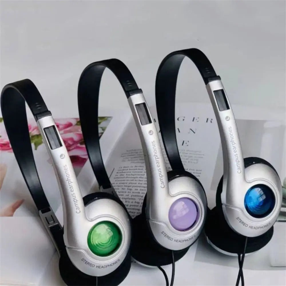 Fashion Retro Classic Headset Y2K Wired Headphone 3.5mm Type C Over Ear Earbud