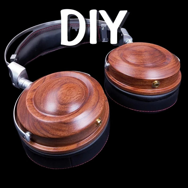 DIY Walnut Headphone Shell Kit for Headphones. Accessories for Over-Ear Headphones