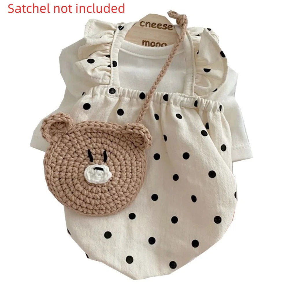 Pet Outfits Dot Pattern Su Dog Clothes Cute Thin Shirts Puppy Skirt Sweet Fashion Dog Costume