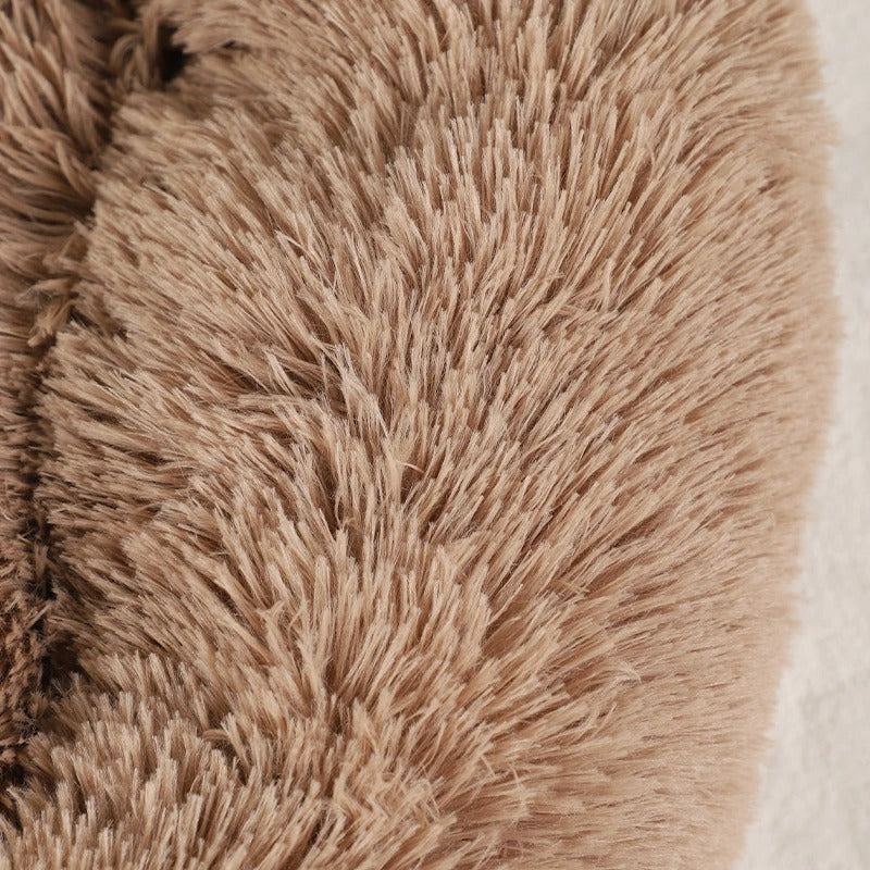 Fluffy Dog Bed Winter Warm Large Pet Products Small Sofa Baskets Pets Kennel Mat