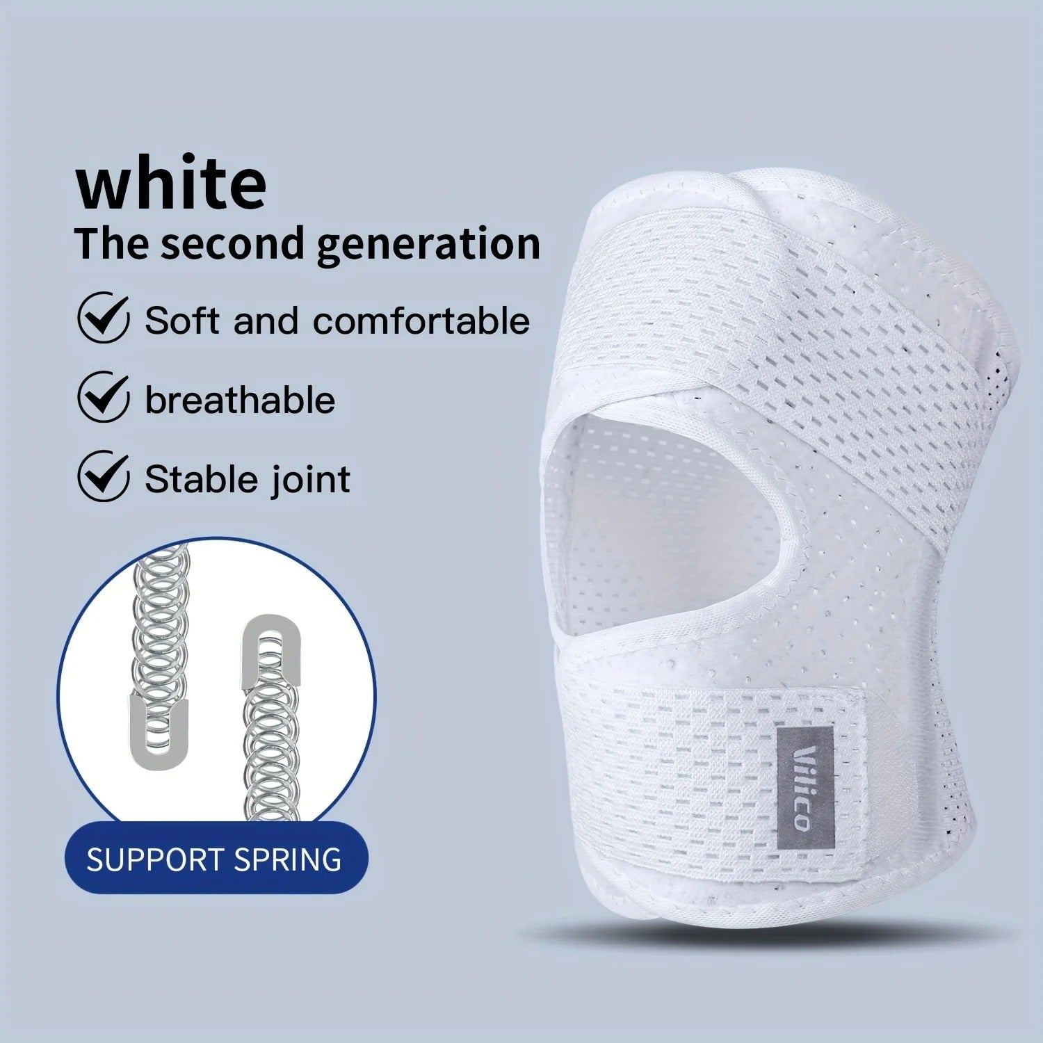 Elastic Strap Sports Knee Brace, Unisex Breathable Polyester Fitness BasketballKnee