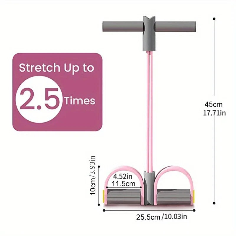 Foot Pedal Resistance Band for Home Yoga & Fitness Full Body Slimming Waist Leg Arm