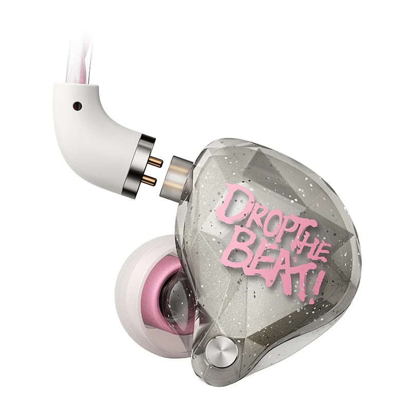 Whizzer OS1 Beat Composite Dynamic Diaphragm Driver (1DD) 5N OFC Cables and 3 Pairs