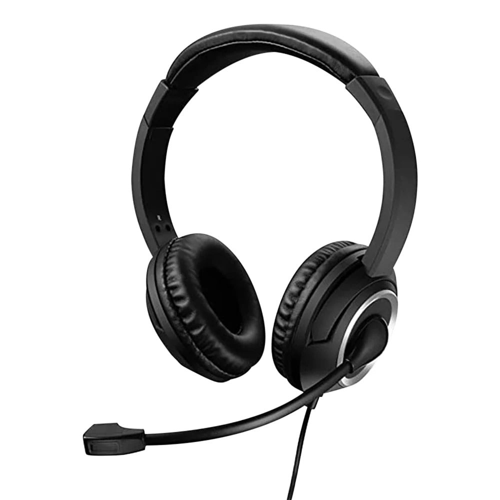 Wired USB Headset Call Center Headphones with Microphone Noise Cancelling Over Gaming