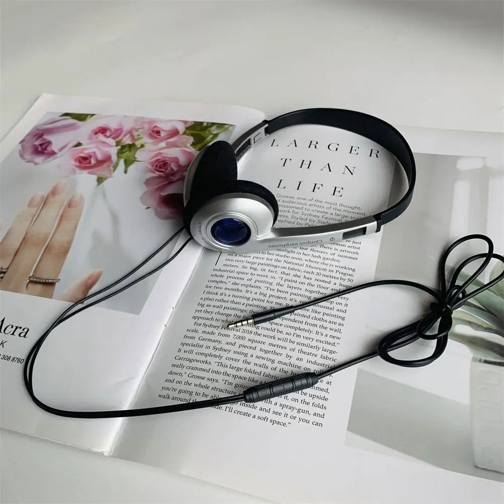Fashion Retro Classic Headset Y2K Wired Headphone 3.5mm Type C Over Ear Earbud